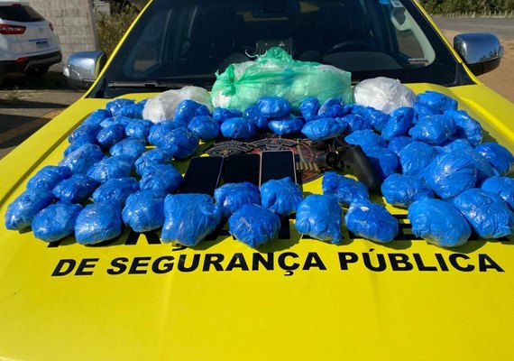 Polícia Militar apreende 6,7 quilos de cocaína no Agreste do estado