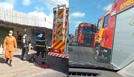 Incêndio em marcenaria mobiliza bombeiros em Maceió