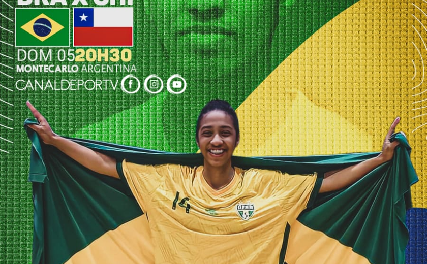 Atleta de São Brás é destaque na seleção brasileira de futsal