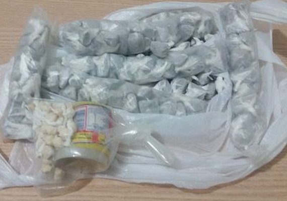 PM registra prisão por tráfico de drogas na Mata do Rolo, em Rio Largo