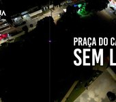 População cobra providências por conta de praça sem iluminação