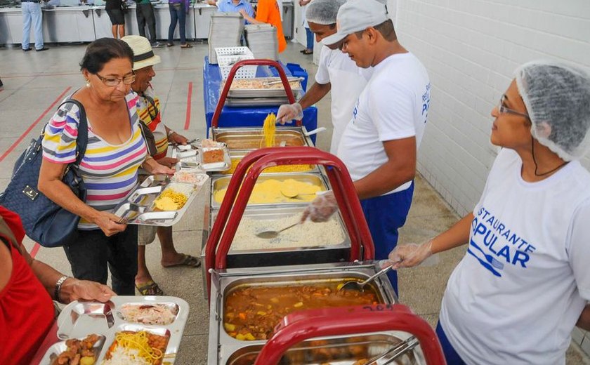 Restaurante Popular de Maceió fecha no feriado de Finados