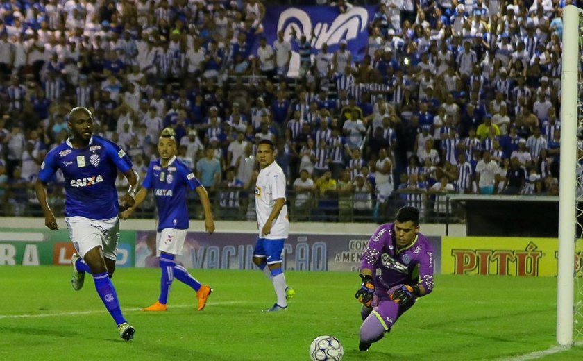 Com gol de Leandro, CSA passa pelo São Bento e se isola na vice-liderança