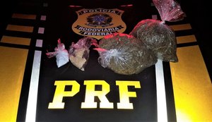 PRF prende homem e apreende menores por tráfico de drogas na BR-101