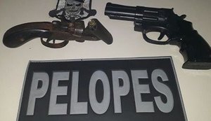 Pelopes do 11º BPM apreende arma de fogo com jovem em Penedo
