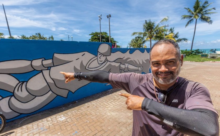 Pista de Skate da Pajuçara vai ganhar novas cores pelas mãos do artista Levy Paz