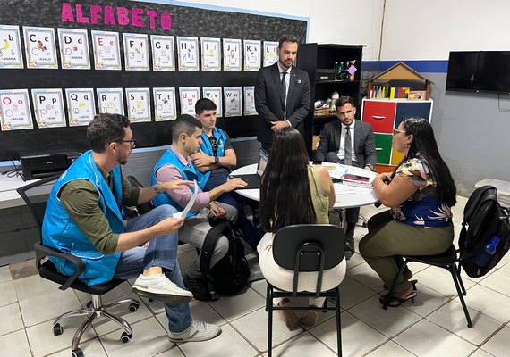 Semana Nacional Sede de Aprender: MP/AL fiscaliza escolas em Capela e Marechal Deodoro