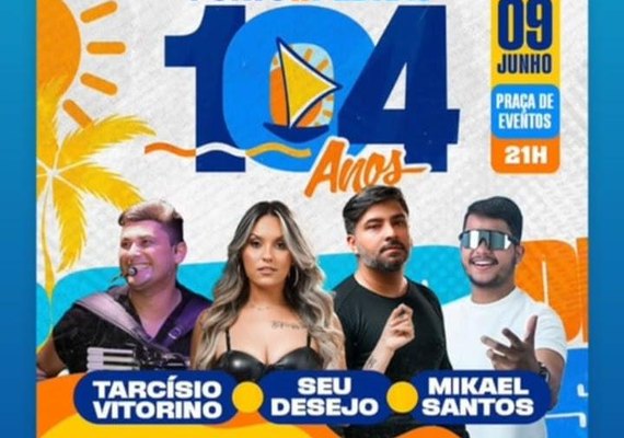 Porto de Pedras celebra seus 104 anos com uma vasta programação que começa a partir desta quinta, 5