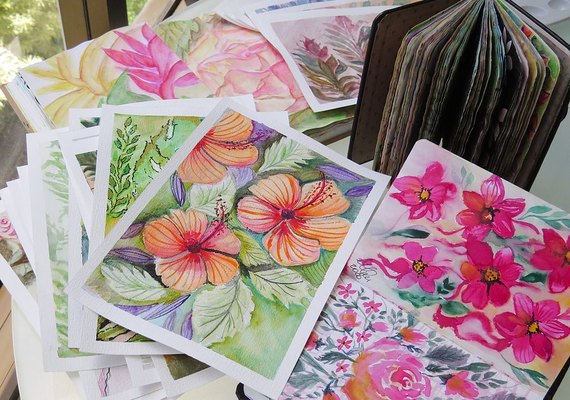 Empresa feminina leva música, café e aquarelas para educar sobre câncer de mama