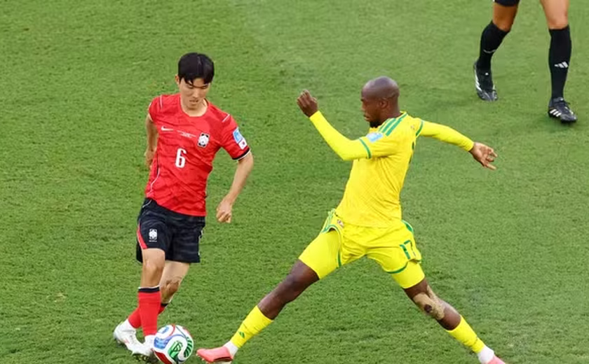 África do Sul vence Coreia do Sul e vai ao mata-mata pela 1ª vez em sua história