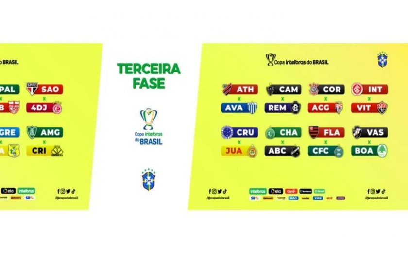CRB enfrenta o Palmeiras na terceira fase da Copa do Brasil