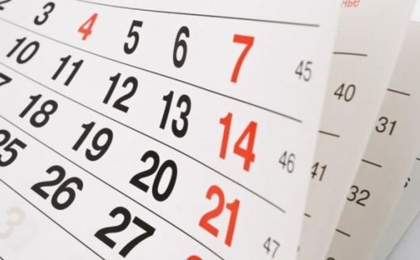 Governo de Alagoas divulga calendário de feriados previstos para 2021