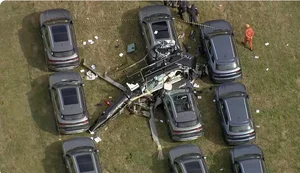 Seis morrem em queda de 2 helicópteros no Recreio; aeronaves colidiram no ar