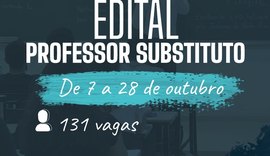 Ufal realiza processo seletivo para contratação de professor substituto