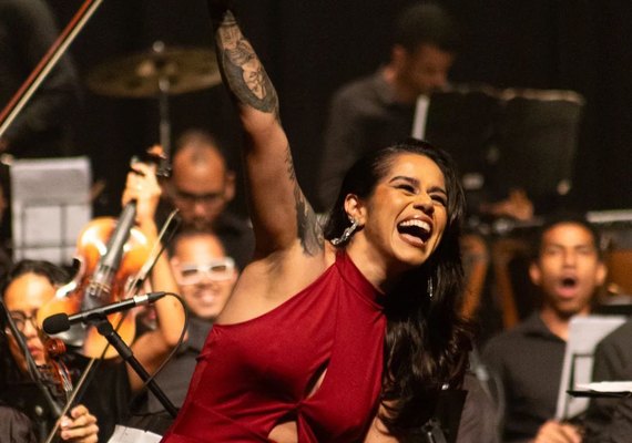 Myrna Araújo e Makson Miguel se juntam a Orquestra Filarmônica de Alagoas no palco do Teatro Deodoro