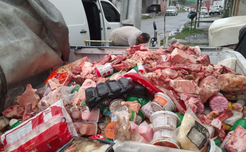 Mais de 800 kg de produtos estragados são recolhidos no Vergel