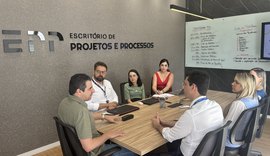 Seplag visita Reitoria da Uneal para conhecer modelo de gestão do Escritório de Projetos e Processos