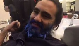 Promessa cumprida: depois de título da Copa do Brasil, Sorín pinta barba de azul