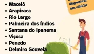 Ufal abre credenciamento de MEIs para serviços de jardinagem nos campi