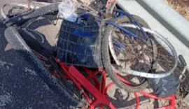 Idoso morre após colisão entre caminhão e bicicleta na BR-316, em Santana do Ipanema