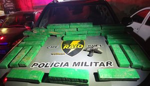 Homem é preso com 31 tabletes de maconha e pistola no Benedito Bentes