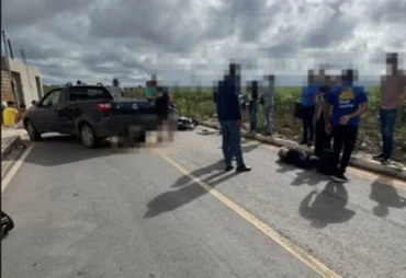 Motociclista morre após acidente com picape na zona rural de São Sebastião