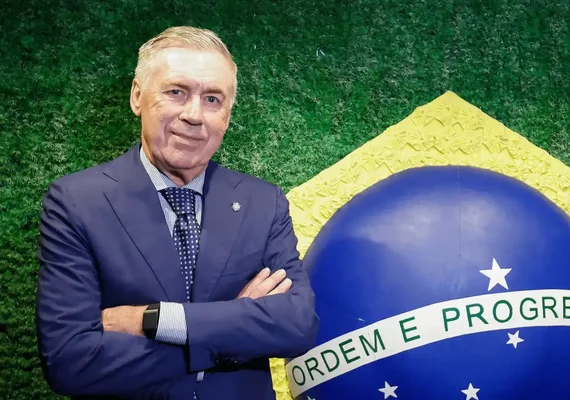 CBF anuncia ampliação de contrato com técnico Carlo Ancelotti
