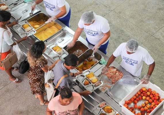 Restaurante Popular de Maceió fecha na próxima segunda-feira