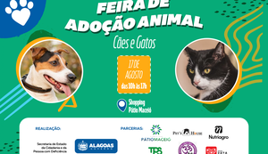 Governo de Alagoas promove Feira de Adoção de Cães e Gatos neste sábado