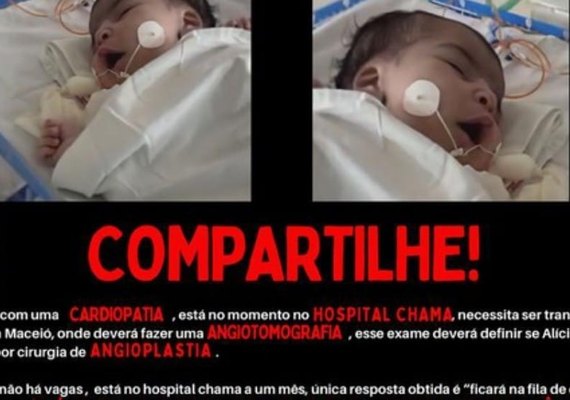 Após decisão judicial, Defensoria Pública cobra transferência de bebê cardiopata para hospital especializado