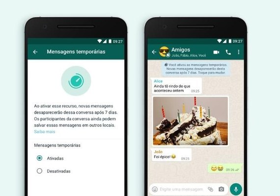 WhatsApp lança mensagens temporárias que desaparecem em 7 dias