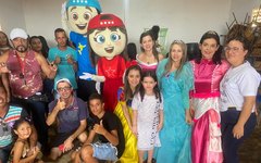 Ação social mobilizou adultos e crianças na comunidade