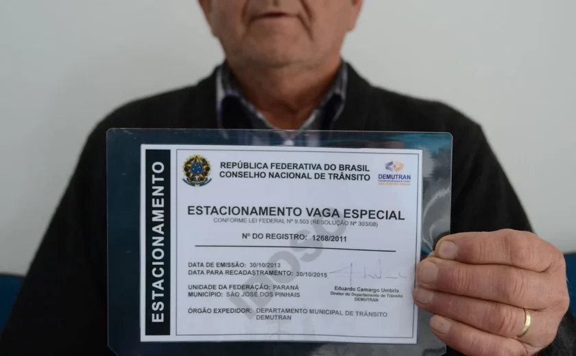 Cartão Vaga Especial já está disponível para idosos ou portadores de necessidades especiais