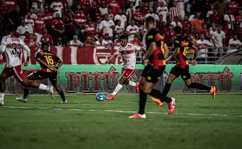 CRB vence o Sport por 2 a 0 no Rei Pelé e sobe na tabela do campeonato