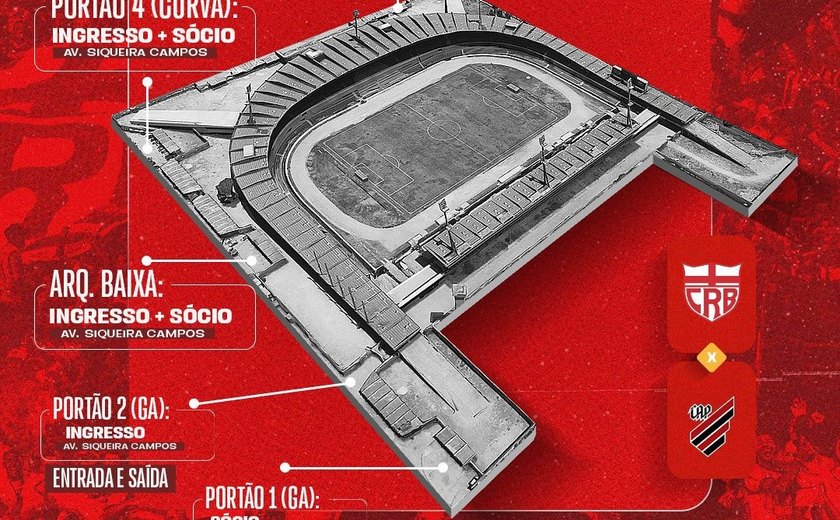 CRB inicia terça-feira (19) venda de ingressos para a partida contra o Athletico