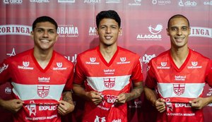 CRB apresenta os reforços Alexandre Melo, Caetano e Celsinho