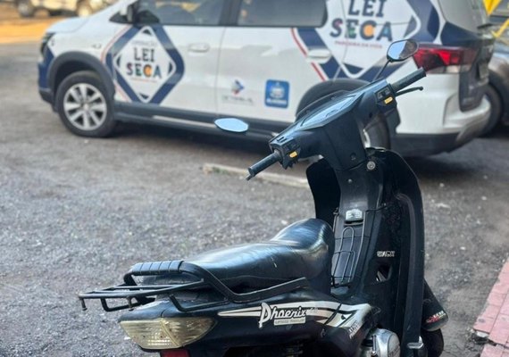 Lei Seca recupera ciclomotor com queixa de roubo e furto em Arapiraca