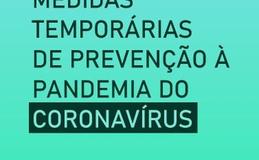 Prefeitura de Maceió estabelece medidas de prevenção contra coronavírus