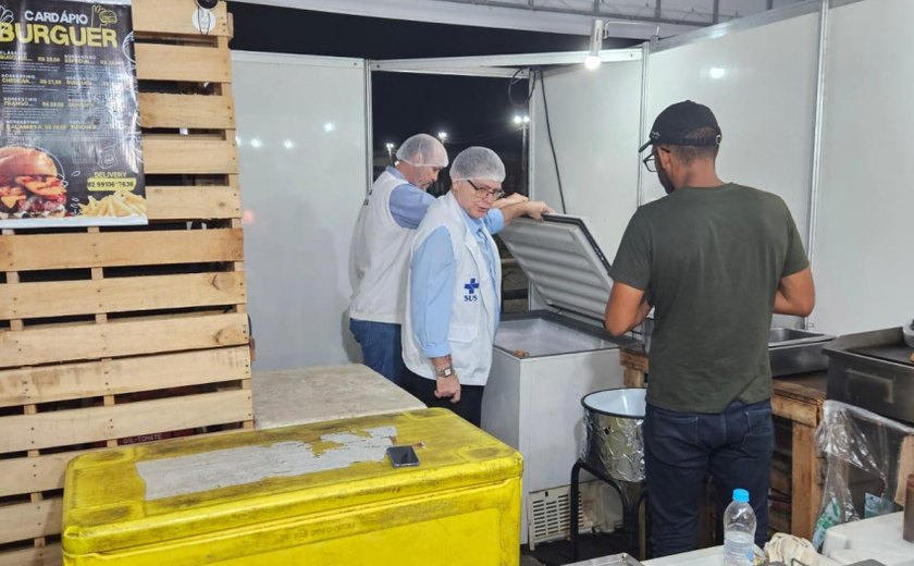 Vigilância Sanitária fiscaliza setor alimentício da Expoagro Alagoas