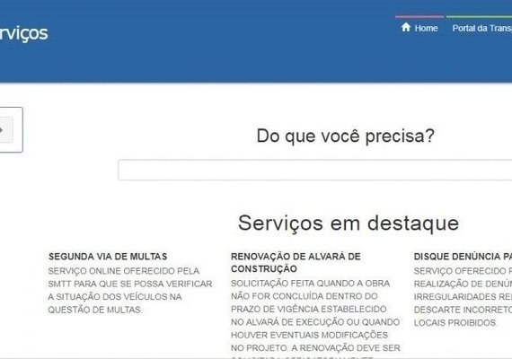 Portal da Prefeitura oferta mais de 200 serviços