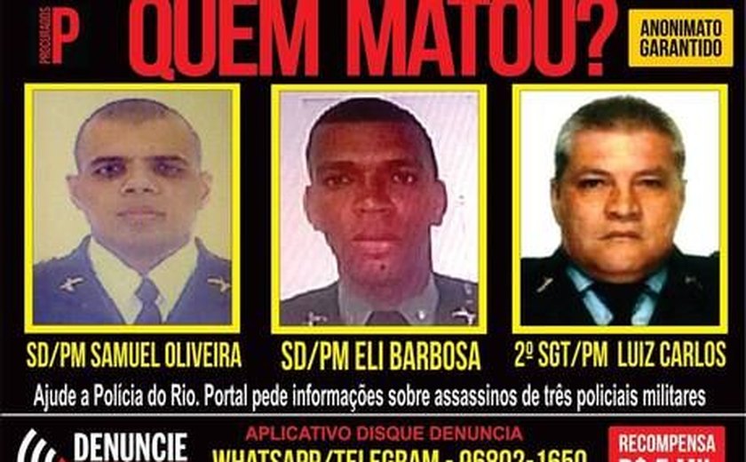 Três policiais morrem na região metropolitana do Rio de Janeiro em 72h