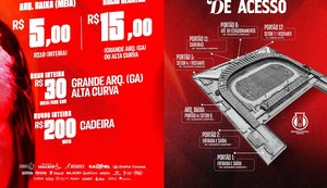 CRB inicia venda de ingressos para duelo decisivo contra o Atlético-GO