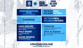 CSA inicia venda de ingressos para partida contra o Cruzeiro de Arapiraca