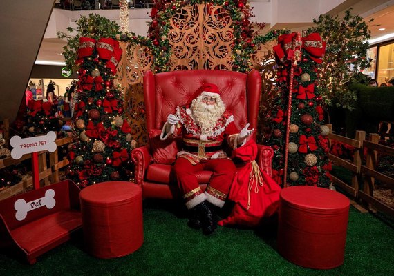 Neste domingo, dia 13, Papai Noel desembarca na cidade e abre temporada natalina no Maceió Shopping