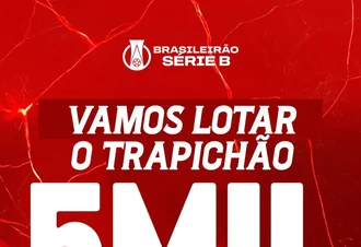 CRB encara mais um desafio na Série B nesta segunda (13), com mais de 5 mil torcedores confirmados
