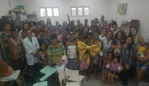 Evento em alusão ao Agosto Dourado reúne comunidade na USF Carla Nogueira