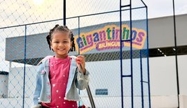 Ano letivo começa em novos Gigantinhos, bilíngues e em tempo integral