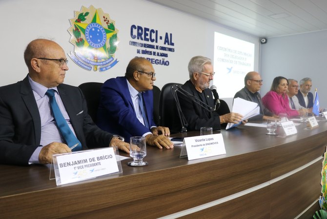 Creci Alagoas realiza solenidade de posse dos novos delegados distritais