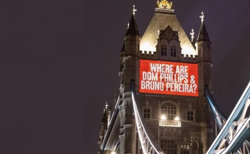 Torre de Londres se ilumina por desaparecidos no AM: “Onde estão?”