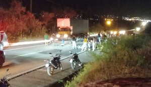 Jovem morre em colisão entre carro e moto na BR-316 em Dois Riachos